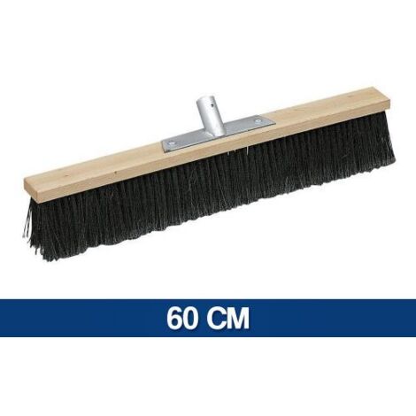 Scopa Industriale Grande con Supporto in Legno e fili in Polipropilene 60 cm