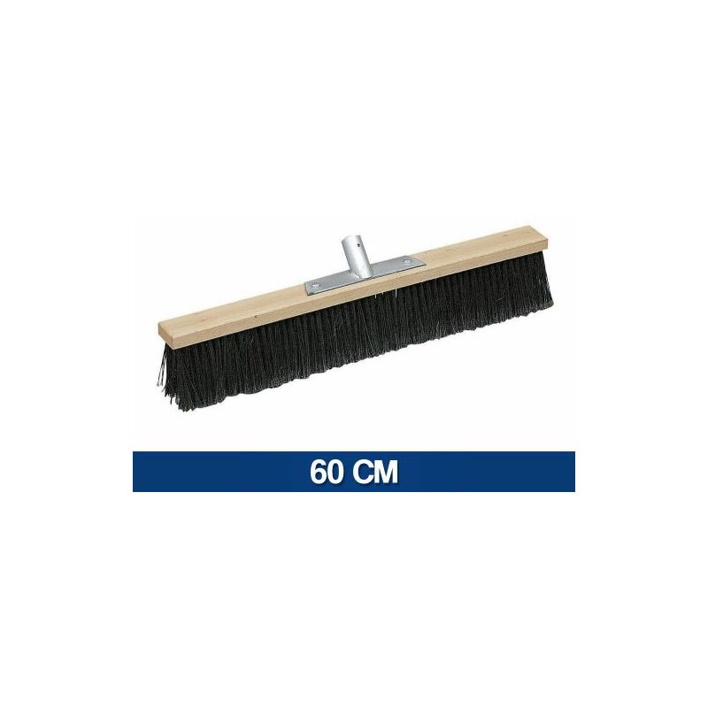 Scopa Industriale Grande Con Supporto In Legno E Fili In Polipropil...