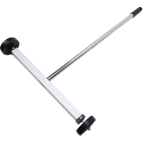 Scopa magnetica portatile da 17 pollici con ruote, raccoglitore di viti su ruote per officina, casa, garage