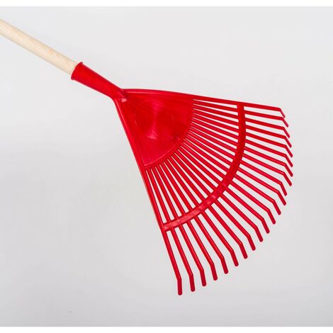 Scopa Triangolare per Foglie Rossa 42 cm