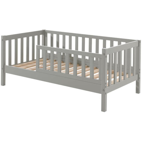 SCOPE - Lit Junior 70x140cm Gris Barrières Verticales
