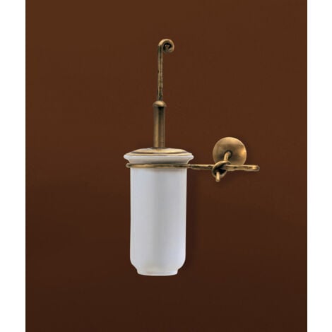 Scopino wc in bronzo con ciuffo in setole serie romance - La Ceramica Bagni