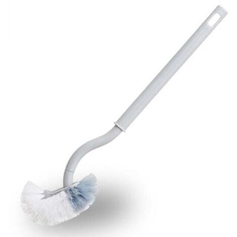 Scopino di ricambio per WC, scopino per WC in plastica con manico lungo e setole multifunzionali,