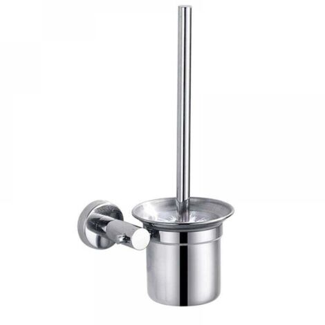 Scopino e porta scopino per WC, kit per la pulizia del bagno, scopino per WC in acciaio inossidabile, 32 cm