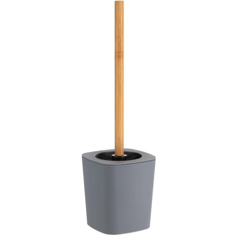 Scopino in gomma + abs e stelo in bambù - grigio - Tendance