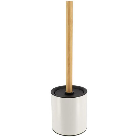 Scopino in metallo con gambo in bambù - bambù bianco - Tendance