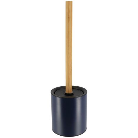 Scopino in metallo con gambo in bambù - blu navy/bambù - Tendance