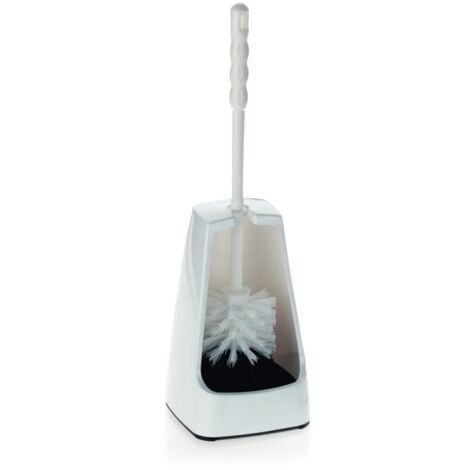 scopino kela con contenitore semiaperto, 38 cm, scopino, set scopino LEVIN, bianco