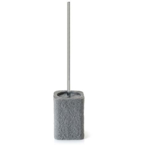Scopino per wc Aries da appoggio in resina grigio cemento di Gedy