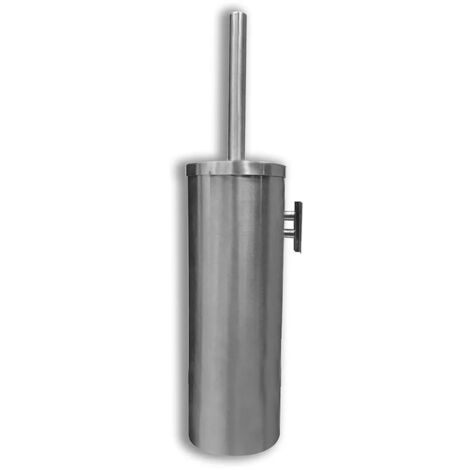 Scopino WC a muro in acciaio inox lucido