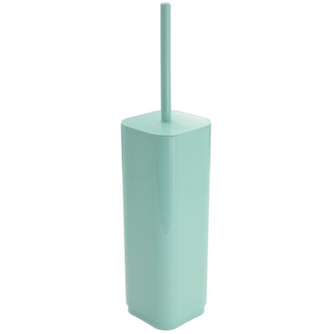 Scopino wc con ciuffo in setole d'appoggio in plastica riciclata 6334 Gedy serie SEVENTY Acquamarina