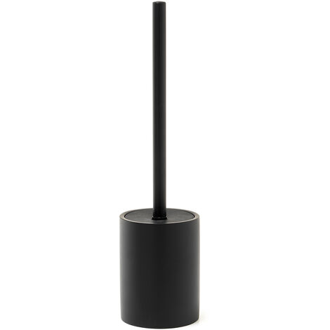 Scopino WC con ciuffo in setole d’appoggio in resina BR33 Gedy serie BRENDA Nero