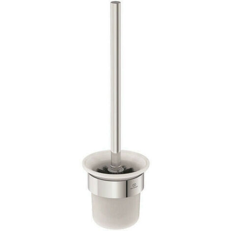Scopino WC CONCA rotondo, con supporto a parete cromato IDEAL STANDARD