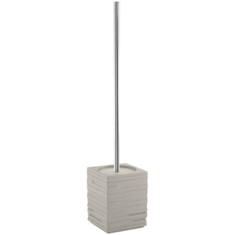 SCOPINO WC D' APPOGGIO QUADROTTO TORTORA CHIARO