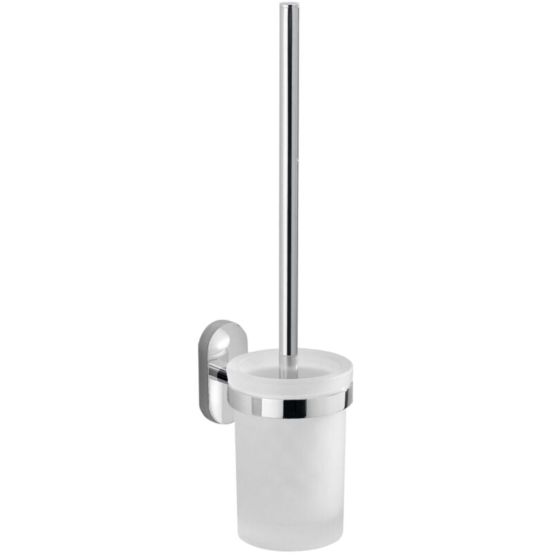 Kiamami Valentina - Porte-Brosse Wc Moderne Fixation Murale Avec Tête De Brosse En Poils Cipro