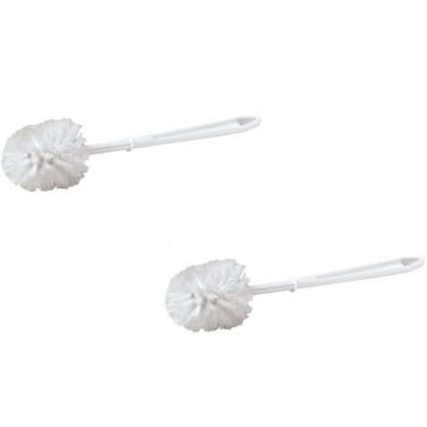 SCOPINO WC DI RICAMBIO  in plastica colore bianco -- PZ 2  ---  FER 263047