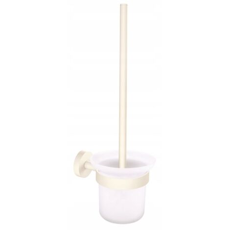 Scopino WC sospeso tesa Moon bianco con supporto