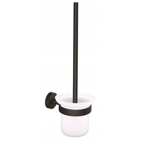 Scopino WC sospeso tesa Moon con supporto, nero