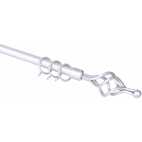 Scorcenta en étrurie en spirale en argent en acier extensible en acier Estensibile da 71 cm a 122 cm