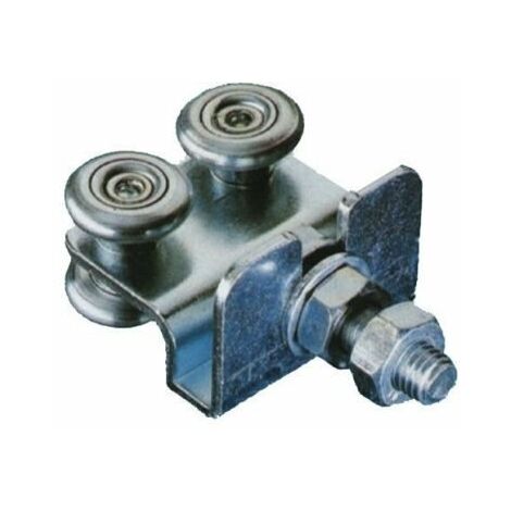 SCORREVOLE COMUNELLO FISSO CARRELLO A 4 CUSCINETTI RUOTE MM 24 C/SUPPORTO (17353)