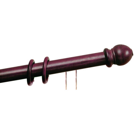 SCORRITENDA A CORDA IN LEGNO Ø mm. 35 col. Noce cm. 200