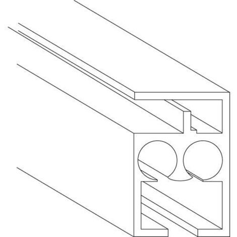 SCORRITENDA ALLUMINIO BIANCO """M510"""