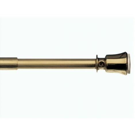 Kit bastone per tenda a pressione estensibile da 160 a 300 cm Orno in ferro  verniciato giallo / dorato Ø 19 mm INSPIRE