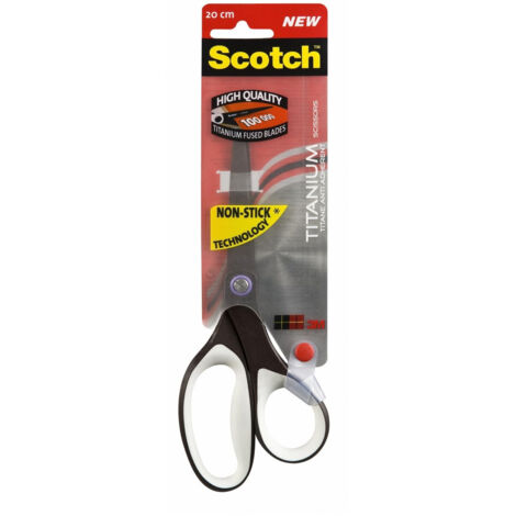 Scotch 1468TMX forbici da cancelleria Universale Taglio a zig zag Nero, Acciaio inossidabile, Bianco