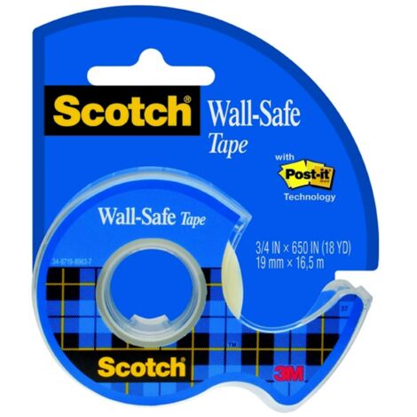 Scotch 183 Wall Safe Nastro opaco conserva parete 16,5 m x 19 mm