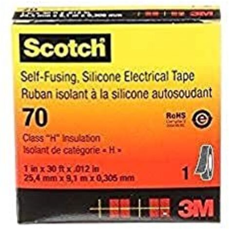 Scotch 3M Nastro Isolante in Silicone 25 mm x 9 m Grigio Chiaro