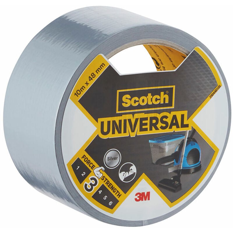 Adesivo universale per riparazioni, un lato L.10 mx l.48 mm grigio - Scotch