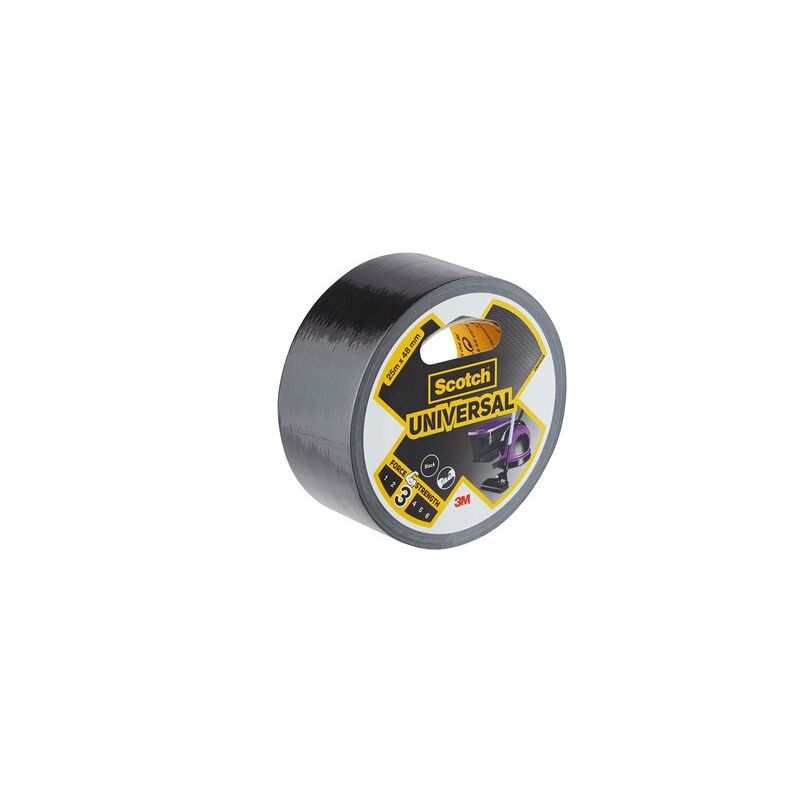 Nastro adesivo universale 3,25 m x 48 mm, nero