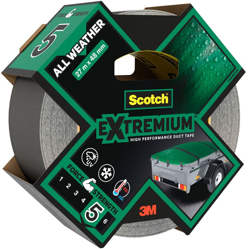 3M Extremium Adatto per uso esterno 27,4 m Grigio