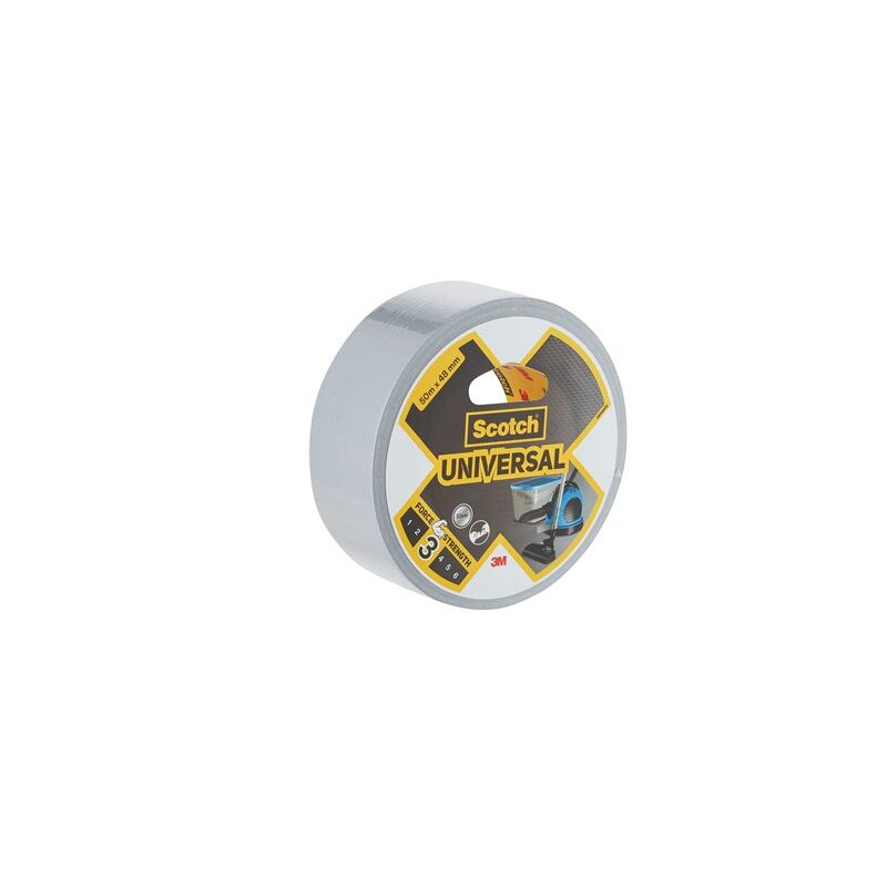 Cinta americana universal 3 50 m x 48 mm, gris