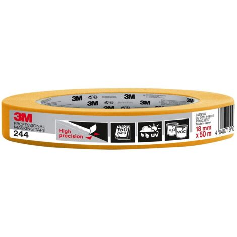 Scotch, BC24419, Super Malerabdeckband 18mm x 50m, The Original, Professional Plus qualità, oro, PT24418