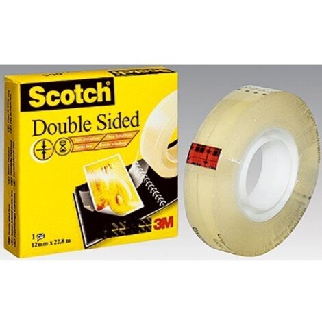 Scotch D6651222 D6651222 Doppelseitiges Klebeband Scotch® 665 Transparent (L x B) 22.8 m x 12.5 mm 1