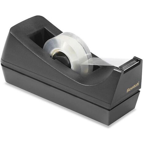 Scotch dispensador para rollos negro de 33 metros