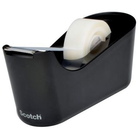 Scotch Dispenser per Nastro Adesivo C18-B Nero con Nastro 1,9 cm x 33 m