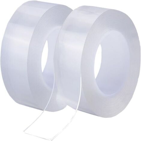 Scotch double face Double Face Extra Fort Transparent Colle forte Fixation Murale intérieure et extérieure