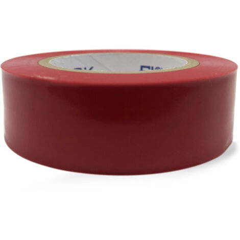 Scotch électrique Rouge 10m x 19mm - Ruban adhésif isolant