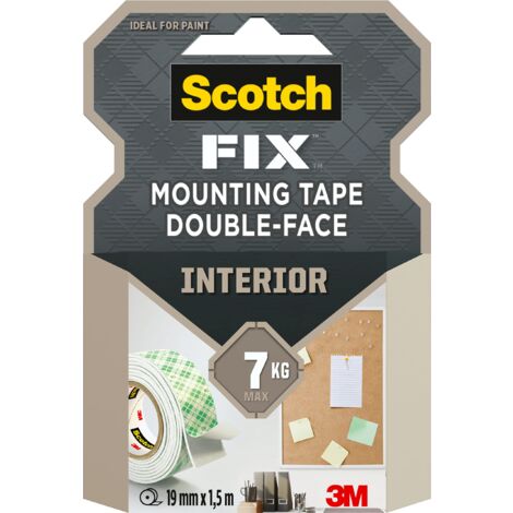 Scotch Fix Nastro per montaggio da interni - 19 mm x 1,5 m, 1 Rotolo