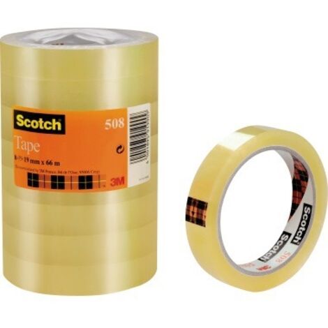 Scotch Klebeband Transparent 19 mm x 66 m Pack 8