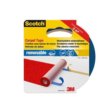 Scotch Nastro Adesivo Biadesivo Blu 7m x 50mm