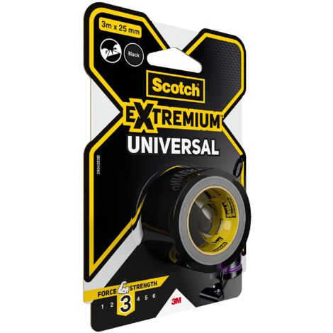 Scotch Nastro adesivo universale Extremium nero, 3 m x 25 mm