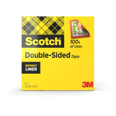 Scotch Nastro Biadesivo - 1 Rotolo, 12 mm x 33 m - Nastro Biadesivo Trasparente a Lunga Tenuta per Foto, Fotografie, Poster e Immagini