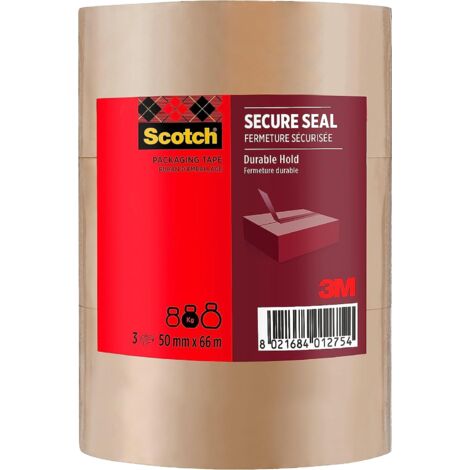 36 ROTOLI DI NASTRO ADESIVO SILENZIOSO AVANA 50x66 Scotch Da Imballaggio Pacchi.1.3.40.gp.7 - Foto 5