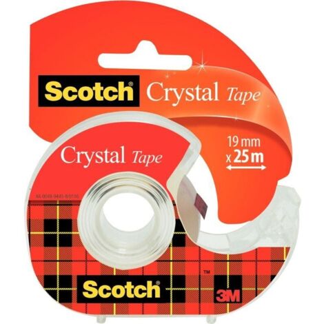 SCOTCH - Ruban adhésif crystal sur devidoir 19 mm x 25 m