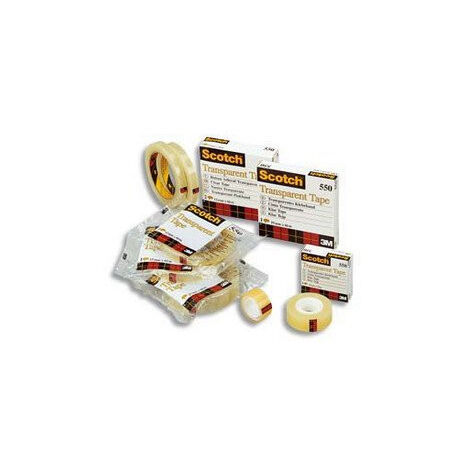 Scotch Ruban Adhésif Transparent 550 - 8 Rouleaux