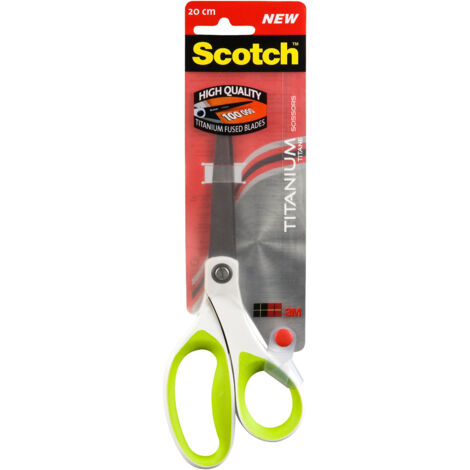 Scotch SCTI20 ciseaux de bureau et artisanat Ciseaux de bureau Coupe droite Noir, Vert, Titane