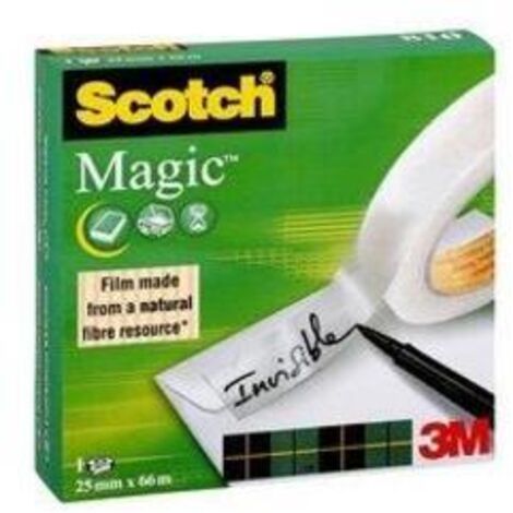 Scotch unsichtbares magisches Klebeband 25mm x 66m Einzelkarton
